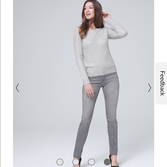 WHBM Sparkly Mirror Sequin Embellished Sweater - Picture 4 of 13